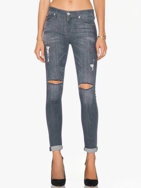 Like New Hudson Shine Midrise Skinny Size 27 Gray